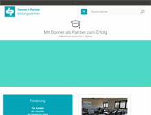 Tablet Screenshot of donner-partner.de